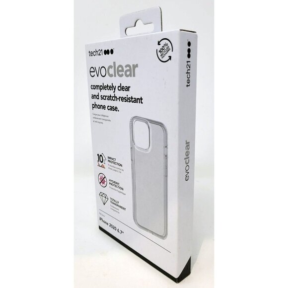 Tech21 Evo Clear Case for Apple iPhone 12 Pro Max 6.7" 2020 - Scratch-Resistant - Picture 2 of 3